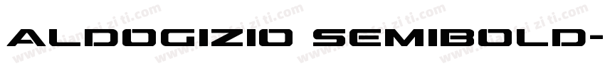 Aldogizio SemiBold字体转换